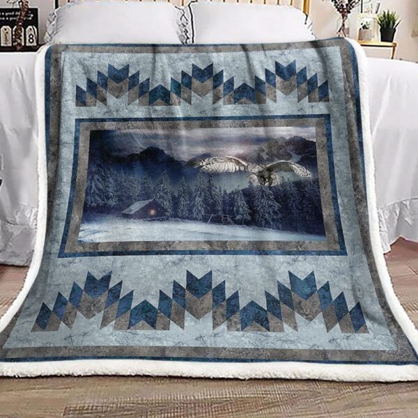 Call Of The Wild Mystic Owl Fleece Blanket Sherpa Blanket