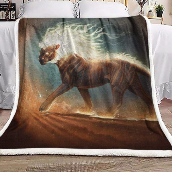 Lion Fleece Blanket Sherpa Blanket