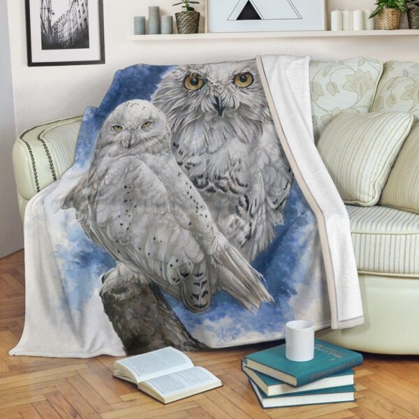 Owl Fleece Blanket Sherpa Blanket