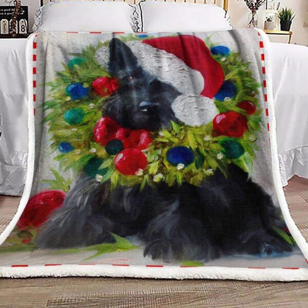 Scottish Terrier Dog Fleece Blanket Sherpa Blanket