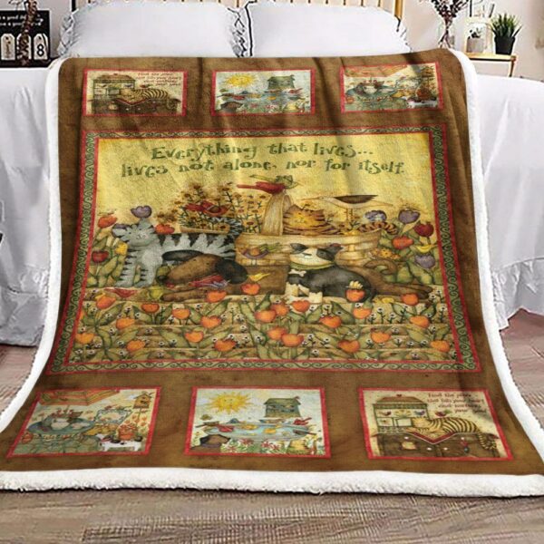 Dog And Cat Fleece Blanket Sherpa Blanket