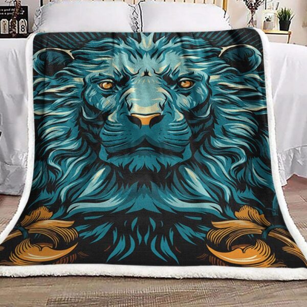 Lion Fleece Blanket Sherpa Blanket