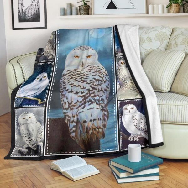 Owl Fleece Blanket Sherpa Blanket
