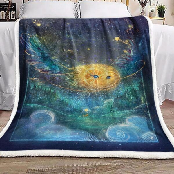 Owl Fleece Blanket Sherpa Blanket