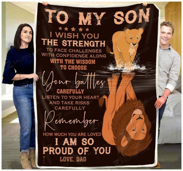 Lion Fleece Blanket Sherpa Blanket