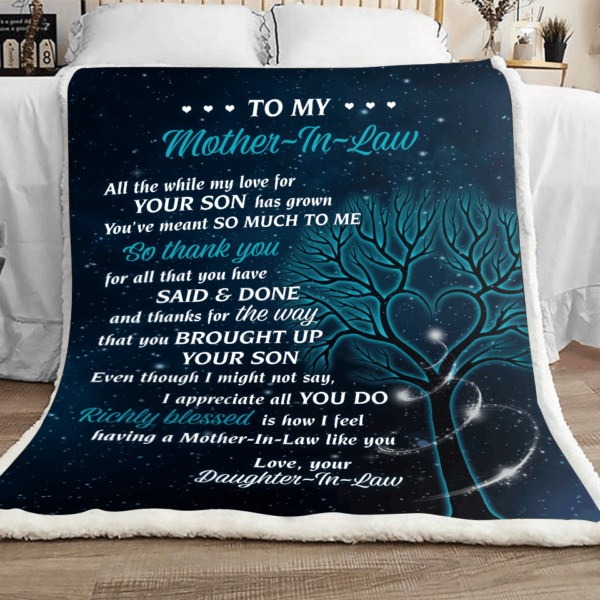 Mother In Law Fleece Blanket Sherpa Blanket