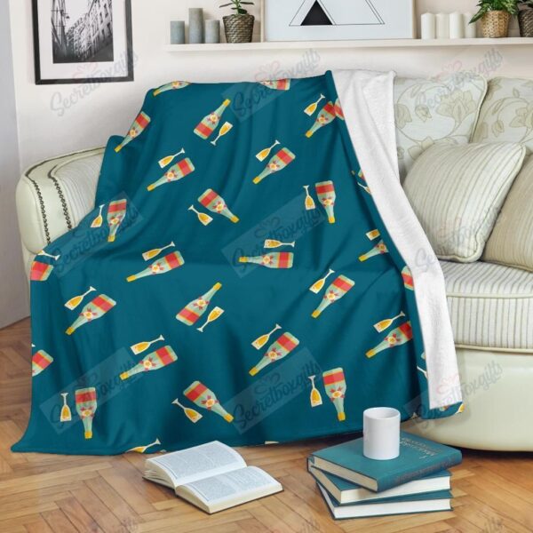 Champagne Fleece Blanket Sherpa Blanket