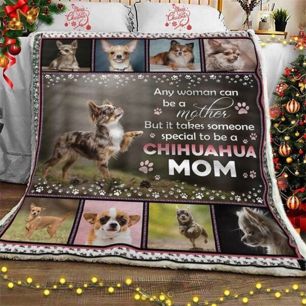 Chihuahua Mom Fleece Blanket Sherpa Blanket
