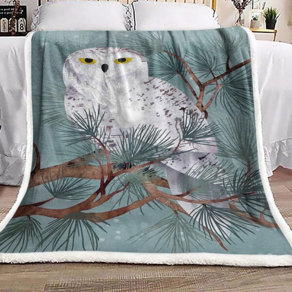 Owl Fleece Blanket Sherpa Blanket