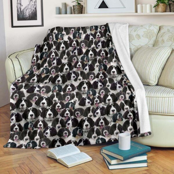 Landseer Full Face Fleece Blanket Sherpa Blanket