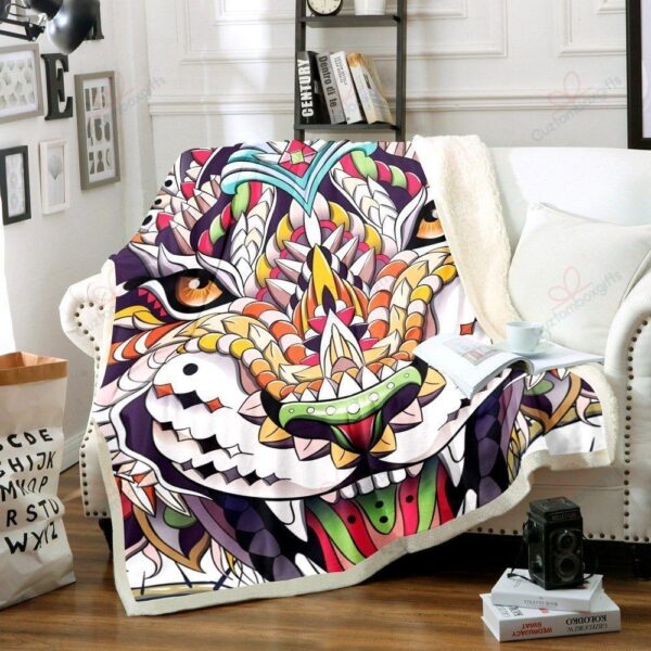 Lion Fleece Blanket Sherpa Blanket