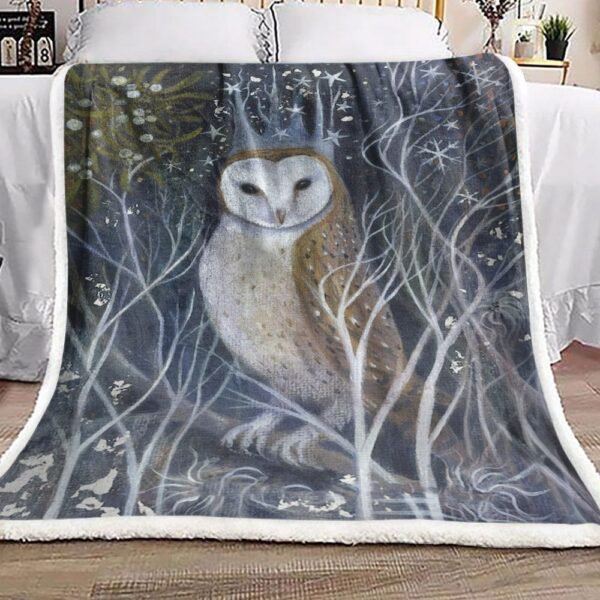 Owl Queen Fleece Blanket Sherpa Blanket