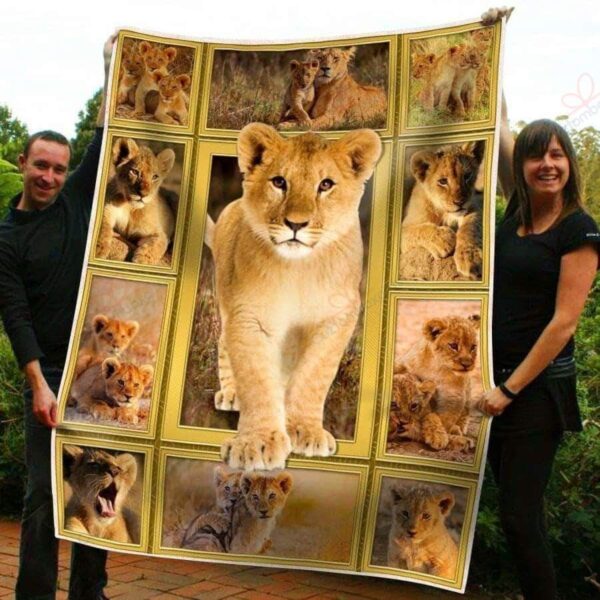 Lion Fleece Blanket Sherpa Blanket