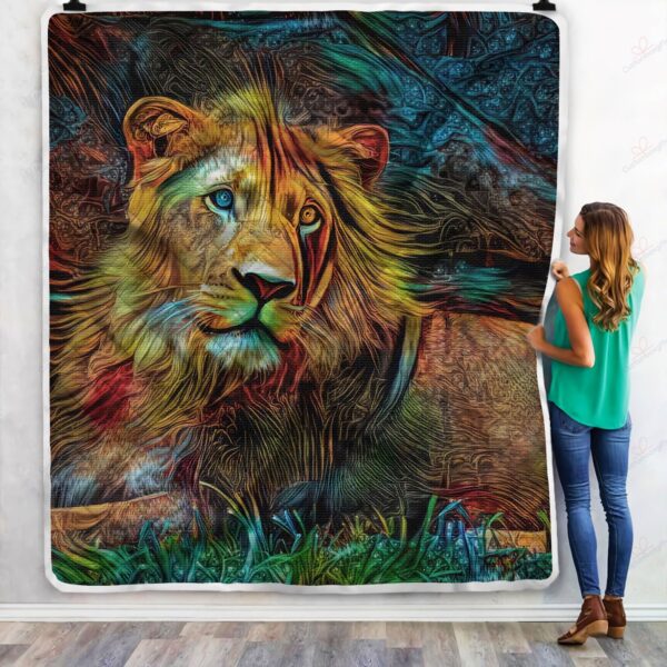 Lion Fleece Blanket Sherpa Blanket