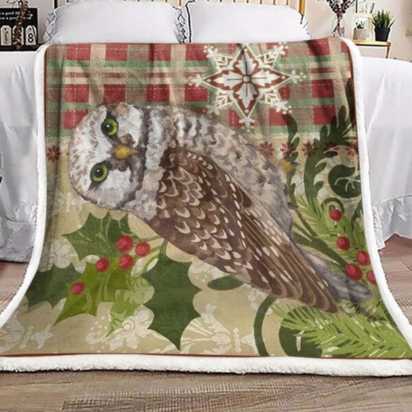 Owl Fleece Blanket Sherpa Blanket