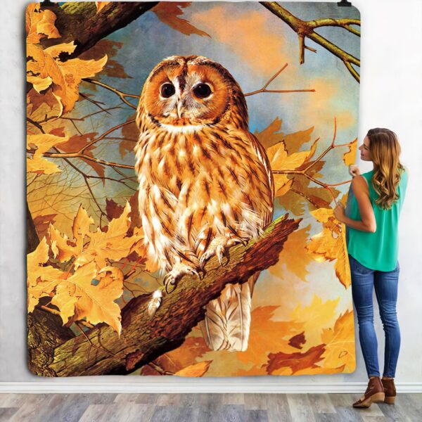 Owl Art Fleece Blanket Sherpa Blanket