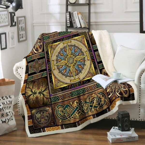 Celtic Fleece Blanket Sherpa Blanket