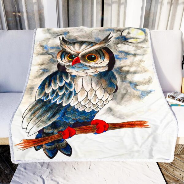 Love Owl Fleece Blanket Sherpa Blanket