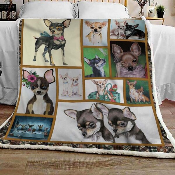 Chihuahua Cute Fleece Blanket Sherpa Blanket