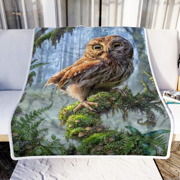 Owl Art Fleece Blanket Sherpa Blanket