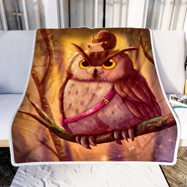 Owl Courier Fleece Blanket Sherpa Blanket