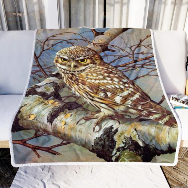 Owl Fleece Blanket Sherpa Blanket