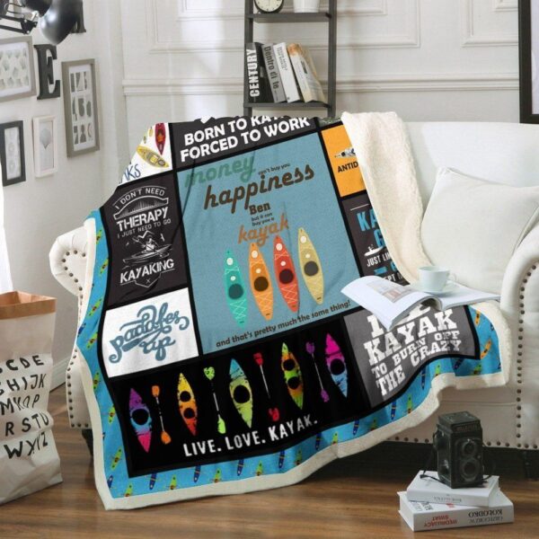Kayak Fleece Blanket Sherpa Blanket