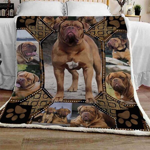 Dogue De Bordeaux Mystery Fleece Blanket Sherpa Blanket