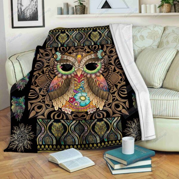 Owl Queen Fleece Blanket Sherpa Blanket