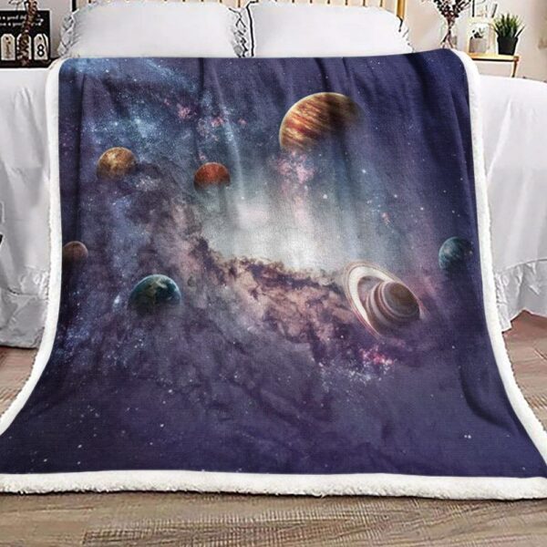 Space Fleece Blanket Sherpa Blanket
