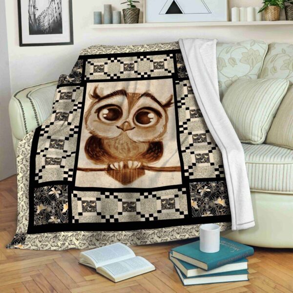 Owl Cute Fleece Blanket Sherpa Blanket