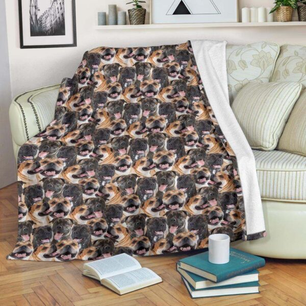 Perro de Presa Mallorquin Full Face Fleece Blanket Sherpa Blanket