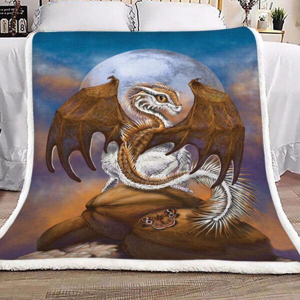 Coconut Dragon Fleece Blanket Sherpa Blanket