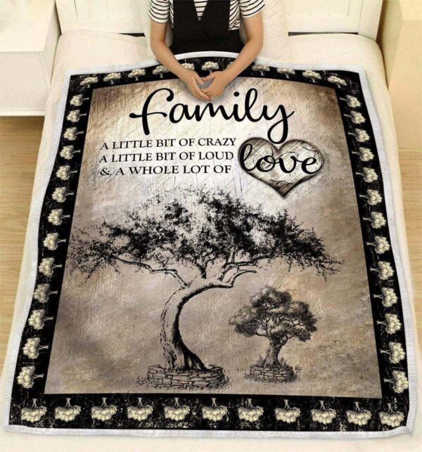 Family Tree Of Life Fleece Blanket Sherpa Blanket