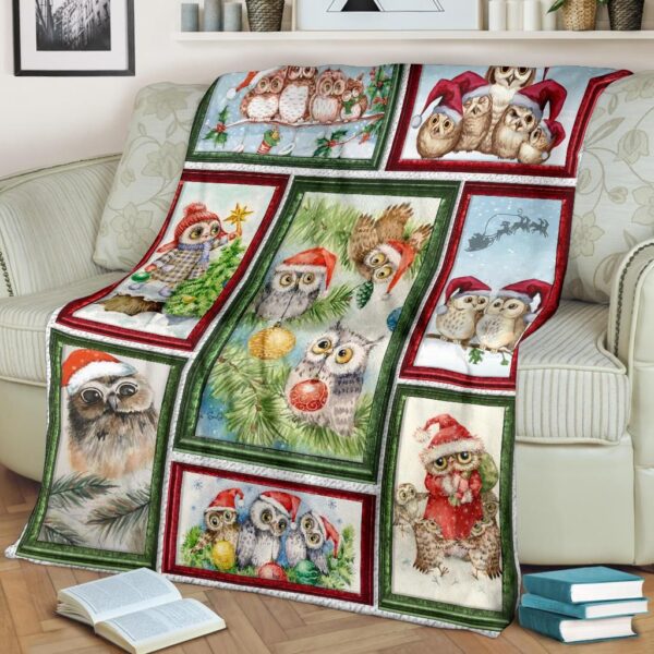 Owl Fleece Blanket Sherpa Blanket