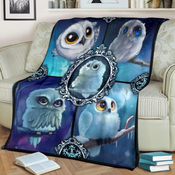 Owl Fleece Blanket Sherpa Blanket