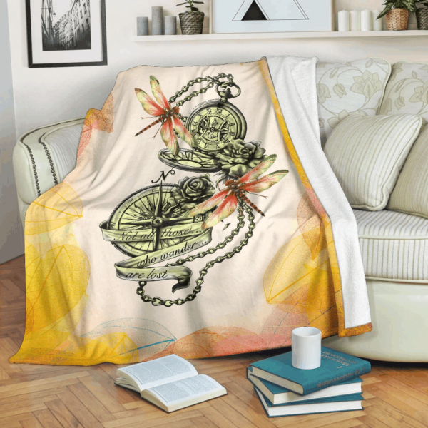 Dragonflies Art Fleece Blanket Sherpa Blanket