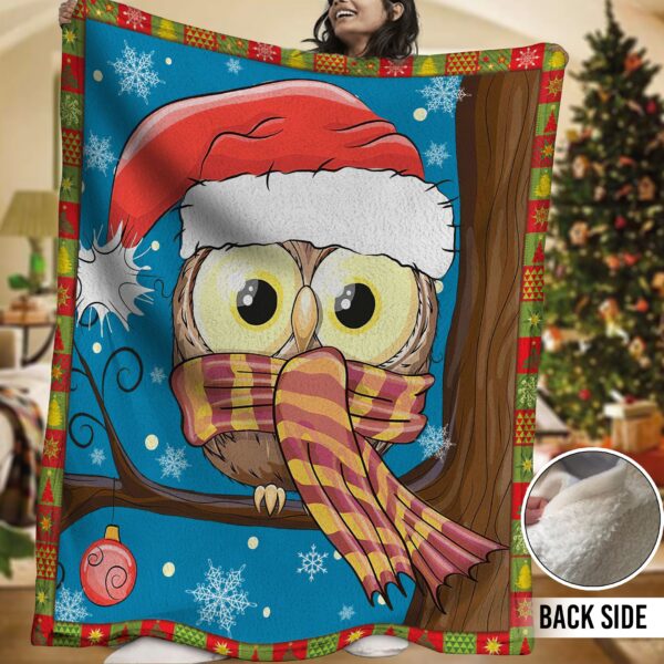 Owl Fleece Blanket Sherpa Blanket