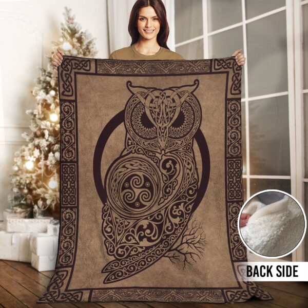 Owl Wicca Fleece Blanket Sherpa Blanket