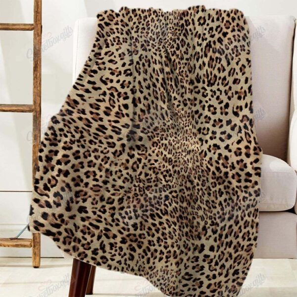 Leopard Fleece Blanket Sherpa Blanket
