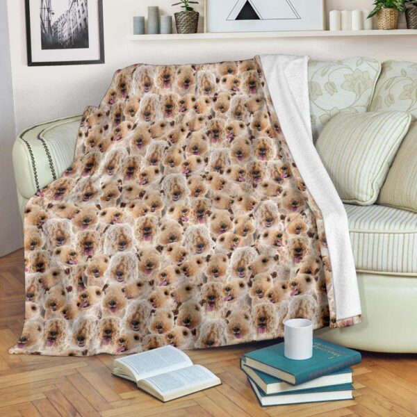 Lakeland Terrier Full Face Fleece Blanket Sherpa Blanket