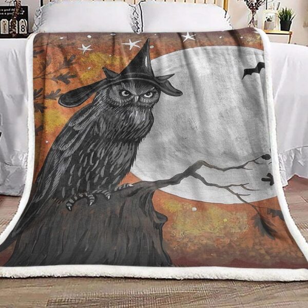 Owl Witch Fleece Blanket Sherpa Blanket