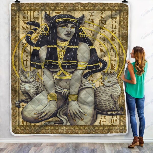 Egyptian Goddess Fleece Blanket Sherpa Blanket
