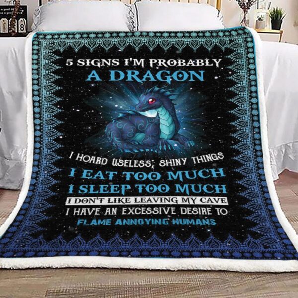 Dragon Fleece Blanket Sherpa Blanket