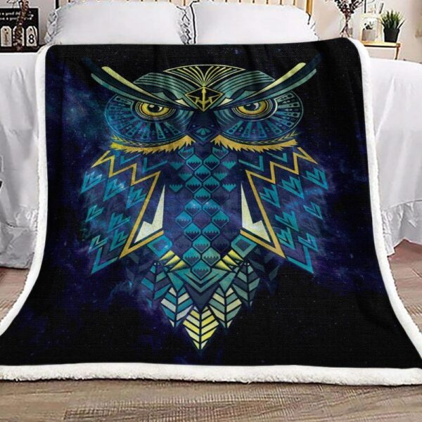 Owl Fleece Blanket Sherpa Blanket