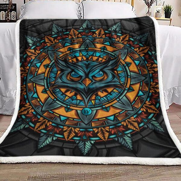 Owl Fleece Blanket Sherpa Blanket
