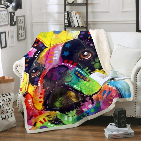Bulldog Fleece Blanket Sherpa Blanket
