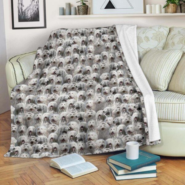 Komondor Full Face Fleece Blanket Sherpa Blanket