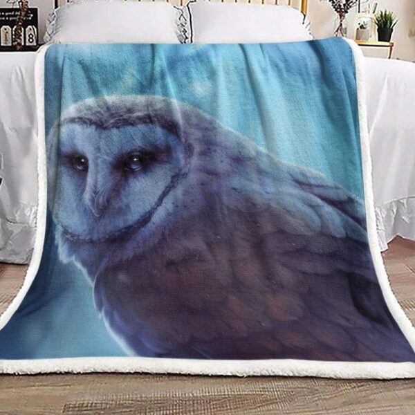 Owl Fleece Blanket Sherpa Blanket