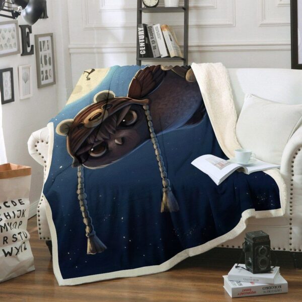 Owl Fleece Blanket Sherpa Blanket
